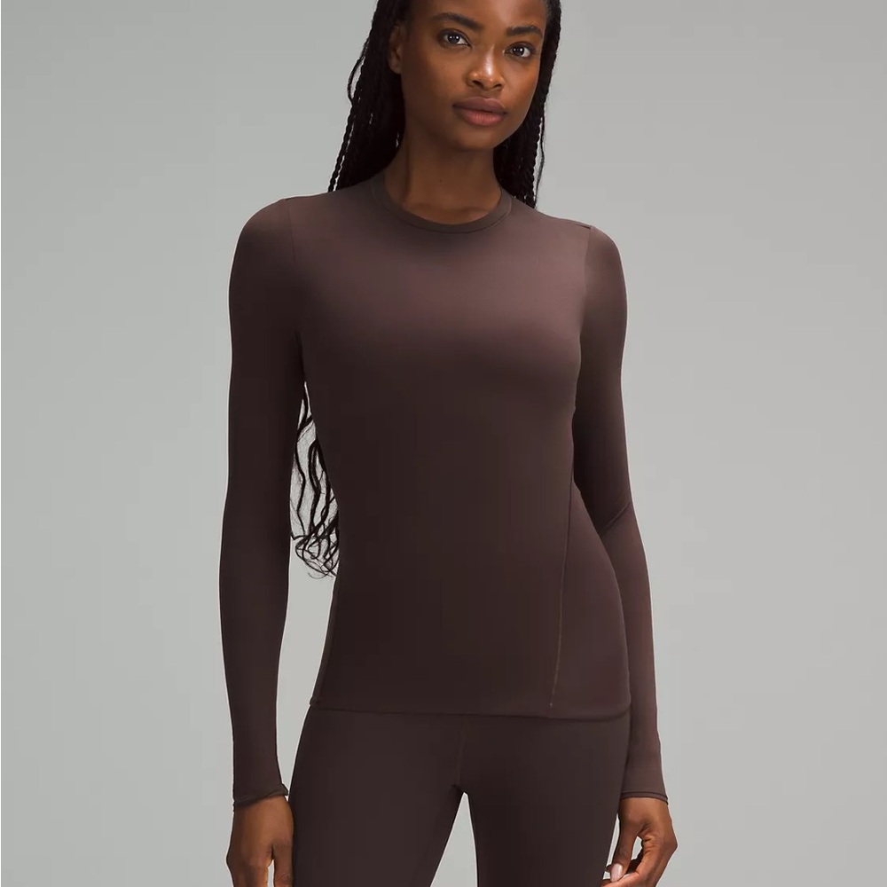 Lululemon Nulu Crewneck Long Sleeve - Espresso - size Large